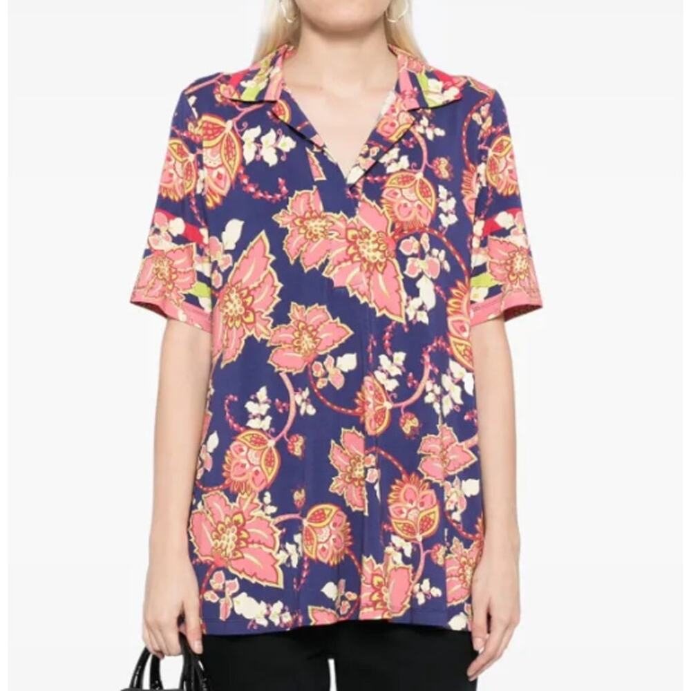 Johnny Was Montreux polo top S